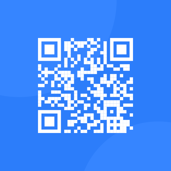 A QR code to Frontend Mentor's website. 